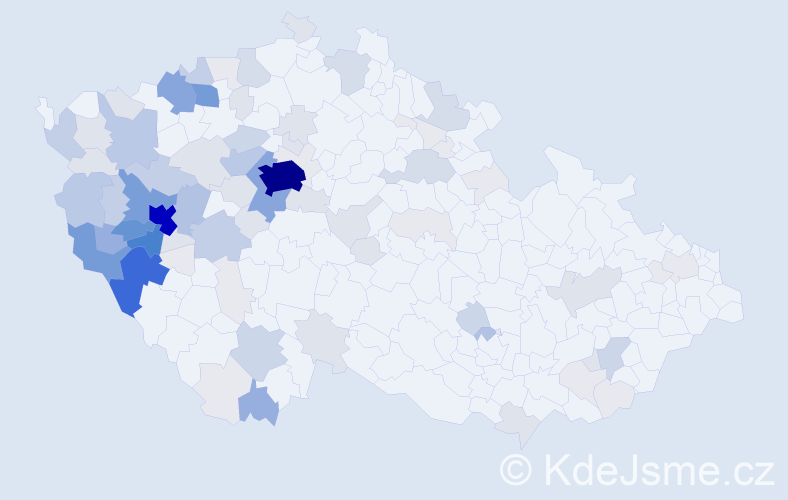 Příjmení: 'Baxa', počet výskytů 414 v celé ČR