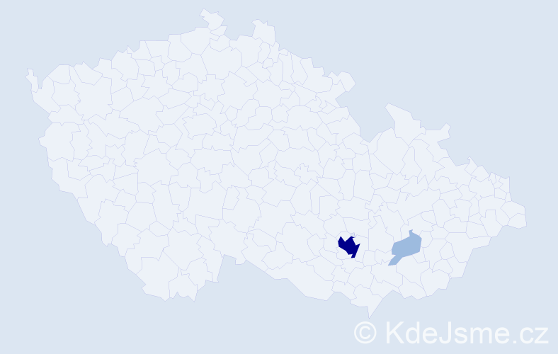 Příjmení: 'Madejewski', počet výskytů 5 v celé ČR
