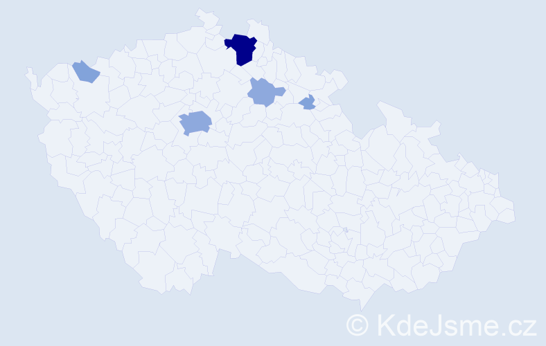 Příjmení: 'Banghová', počet výskytů 14 v celé ČR