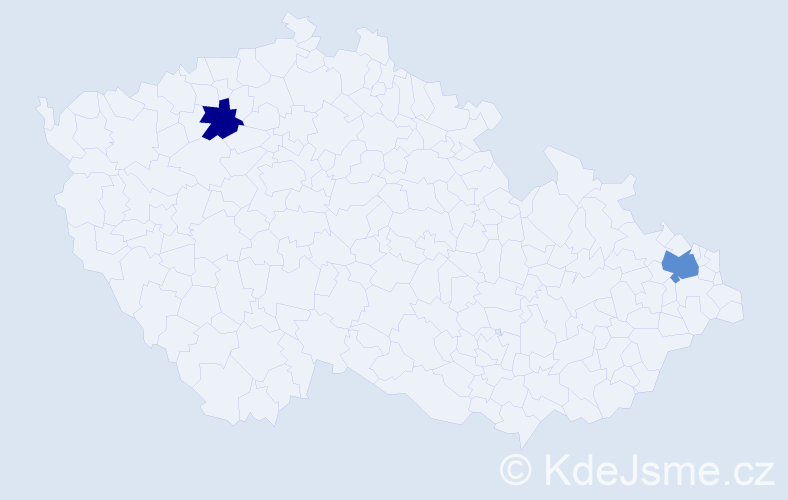 Příjmení: 'Kobeljak', počet výskytů 6 v celé ČR