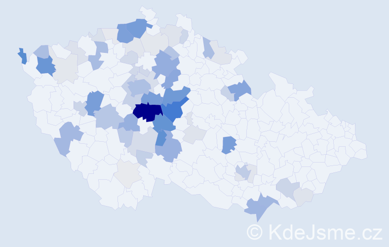 Příjmení: 'Polesná', počet výskytů 265 v celé ČR