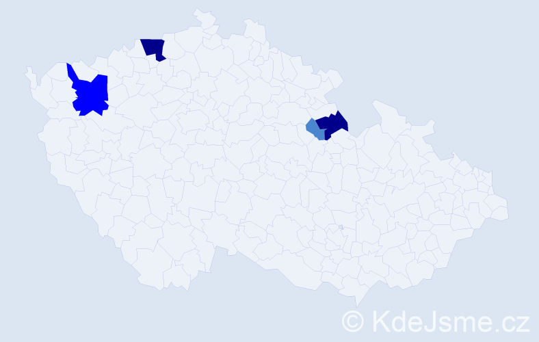 Příjmení: 'Radčenko', počet výskytů 13 v celé ČR