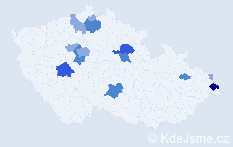 Příjmení: 'Capko', počet výskytů 27 v celé ČR