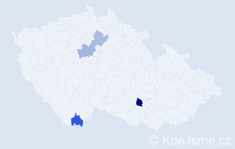 Příjmení: 'Lysyuk', počet výskytů 14 v celé ČR