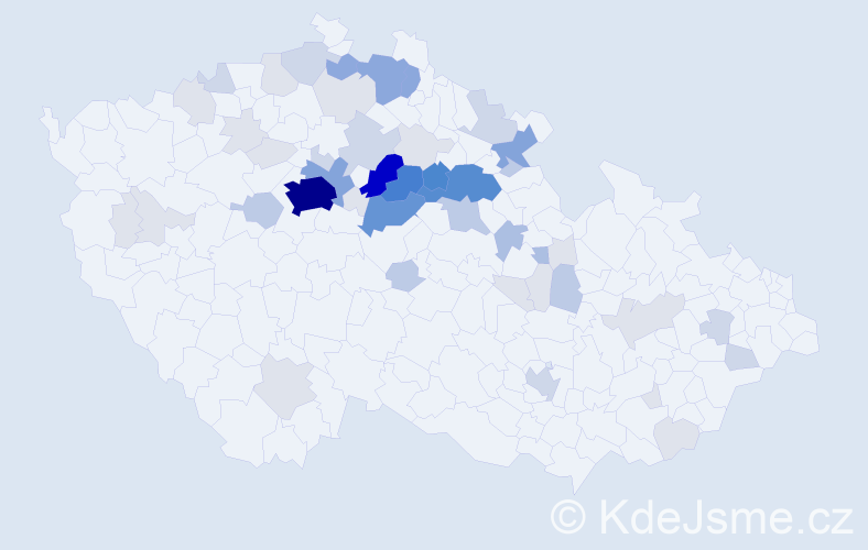 Příjmení: 'Knytlová', počet výskytů 194 v celé ČR