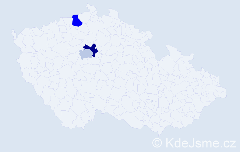 Příjmení: 'Babayeva', počet výskytů 3 v celé ČR