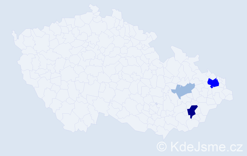 Příjmení: 'Baumbach', počet výskytů 8 v celé ČR