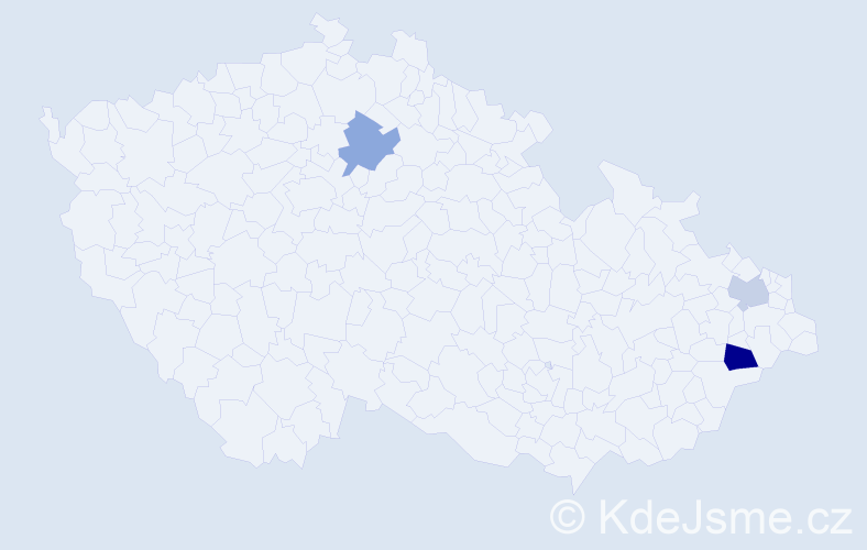 Příjmení: 'Barciová', počet výskytů 4 v celé ČR