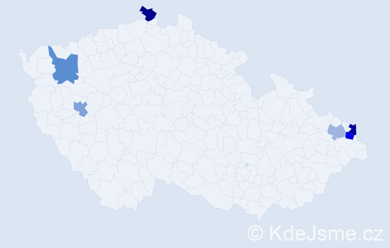 Příjmení: 'Andruška', počet výskytů 8 v celé ČR