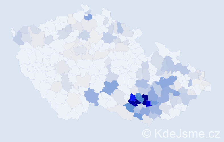 Příjmení: 'Drápal', počet výskytů 672 v celé ČR