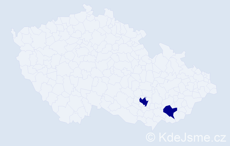 Příjmení: 'Keleševová', počet výskytů 2 v celé ČR
