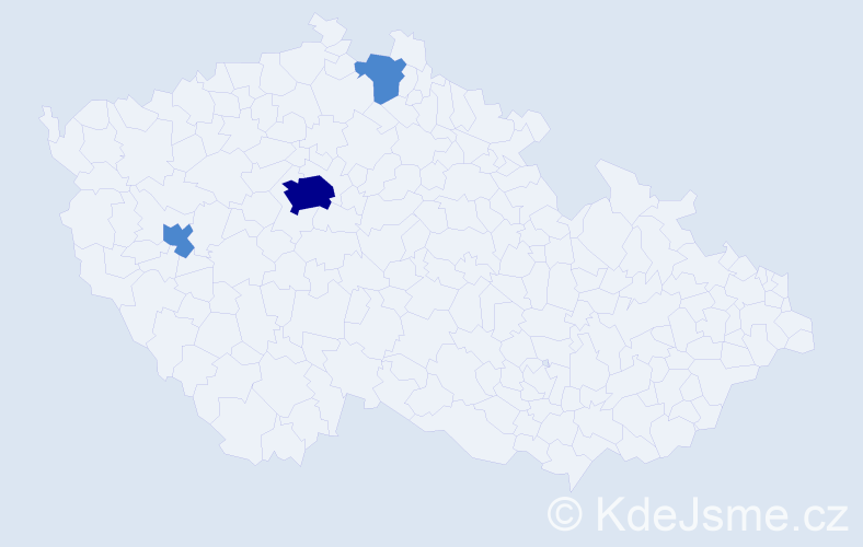 Příjmení: 'Carrollová', počet výskytů 5 v celé ČR
