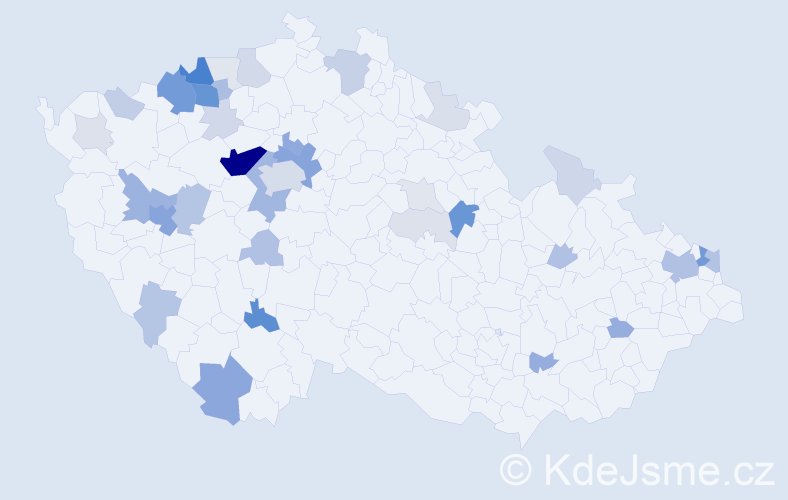 Příjmení: 'Badžo', počet výskytů 141 v celé ČR