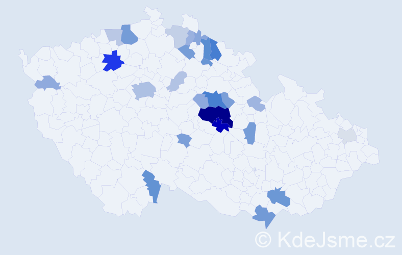 Příjmení: 'Alinčová', počet výskytů 95 v celé ČR