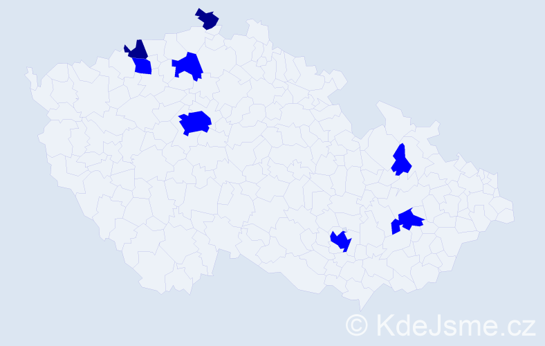 Příjmení: 'Guzyová', počet výskytů 10 v celé ČR