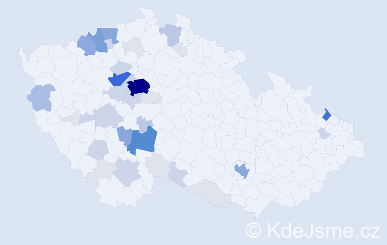 Příjmení: 'Plochová', počet výskytů 148 v celé ČR