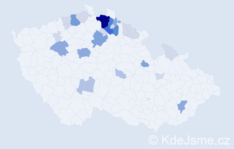 Příjmení: 'Dostrašilová', počet výskytů 79 v celé ČR