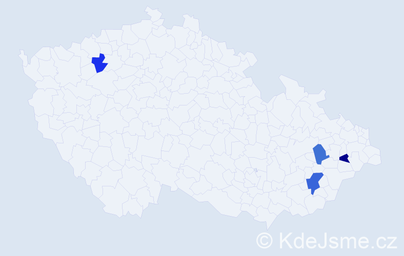 Příjmení: 'Görigová', počet výskytů 11 v celé ČR