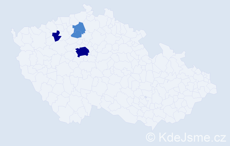 Příjmení: 'Rajbr', počet výskytů 8 v celé ČR