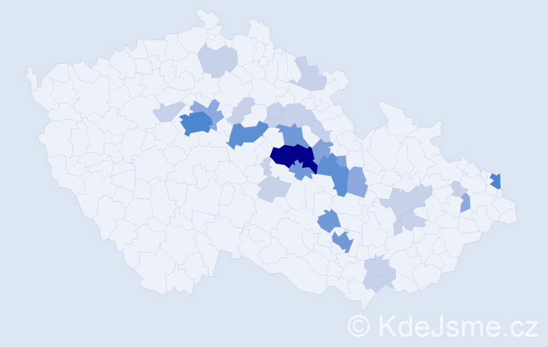 Příjmení: 'Brdíčko', počet výskytů 80 v celé ČR