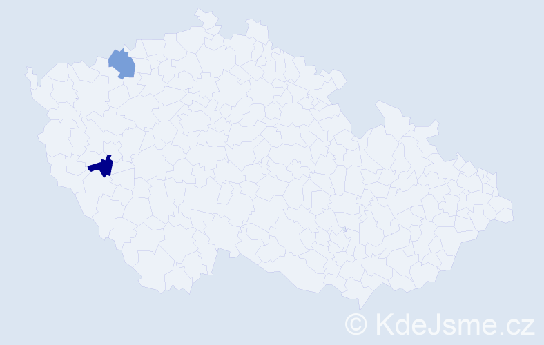 Příjmení: 'Dursun', počet výskytů 2 v celé ČR