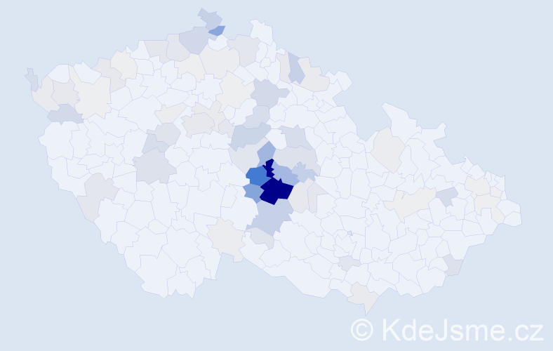 Příjmení: 'Zadinová', počet výskytů 342 v celé ČR
