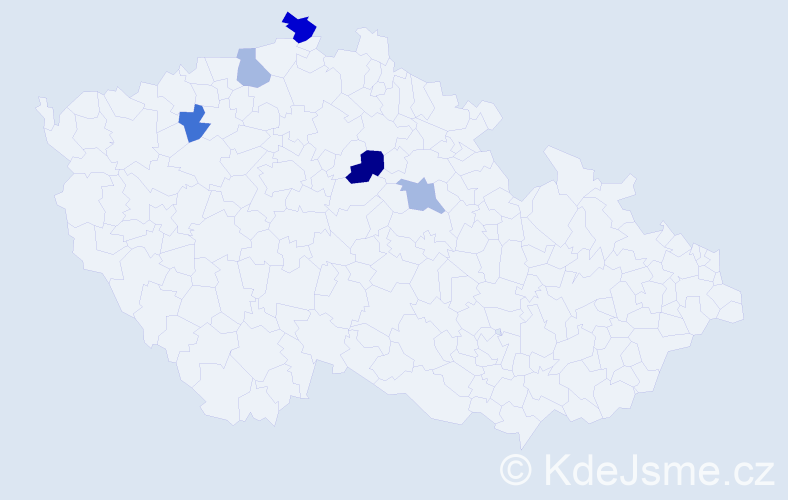 Příjmení: 'Englic', počet výskytů 7 v celé ČR