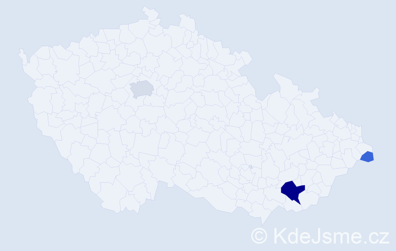 Příjmení: 'Kromsiánová', počet výskytů 10 v celé ČR