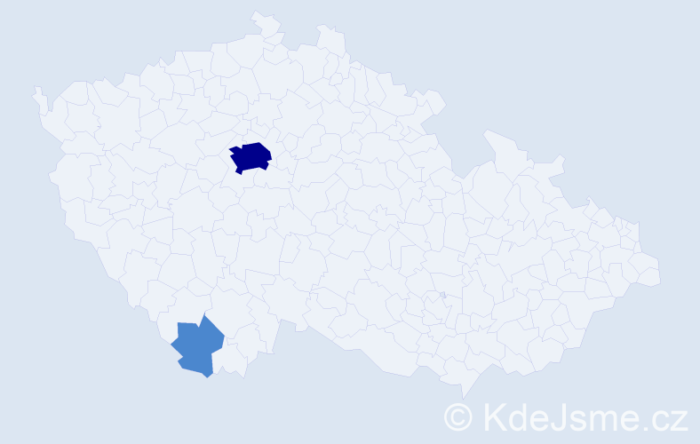 Příjmení: 'Krechko', počet výskytů 4 v celé ČR
