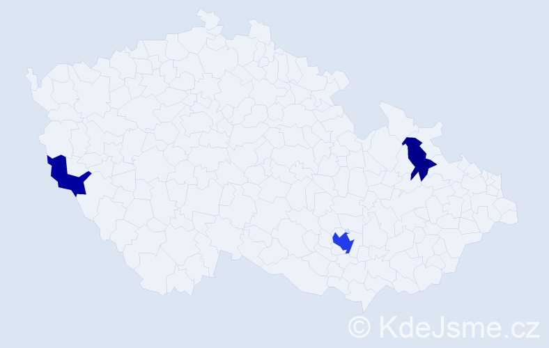 Příjmení: 'Kondys', počet výskytů 6 v celé ČR