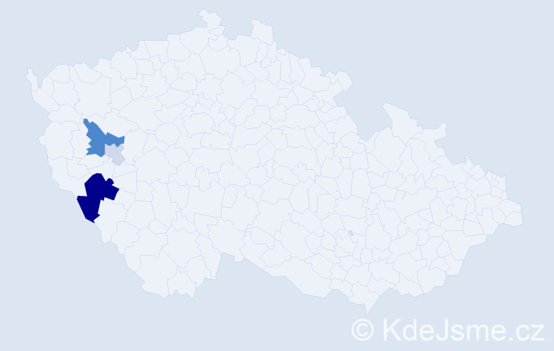 Příjmení: 'Turhobr', počet výskytů 10 v celé ČR