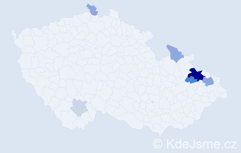 Příjmení: 'Pretsch', počet výskytů 32 v celé ČR