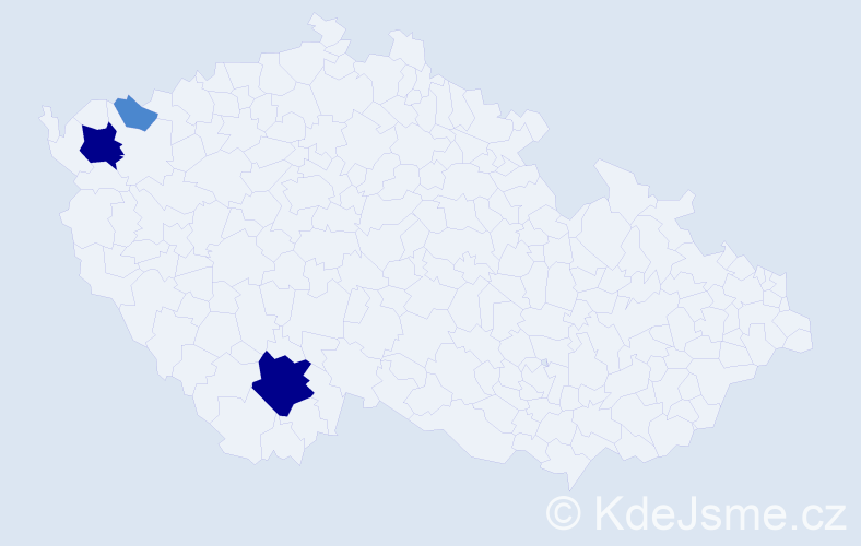 Příjmení: 'Berentei', počet výskytů 7 v celé ČR