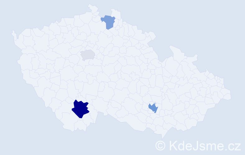 Příjmení: 'Khvust', počet výskytů 9 v celé ČR