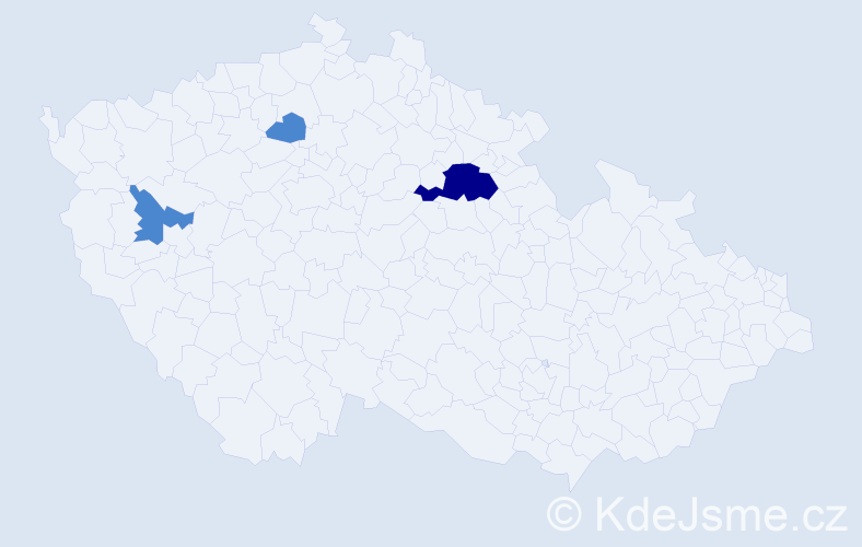 Příjmení: 'Menyhártová', počet výskytů 5 v celé ČR