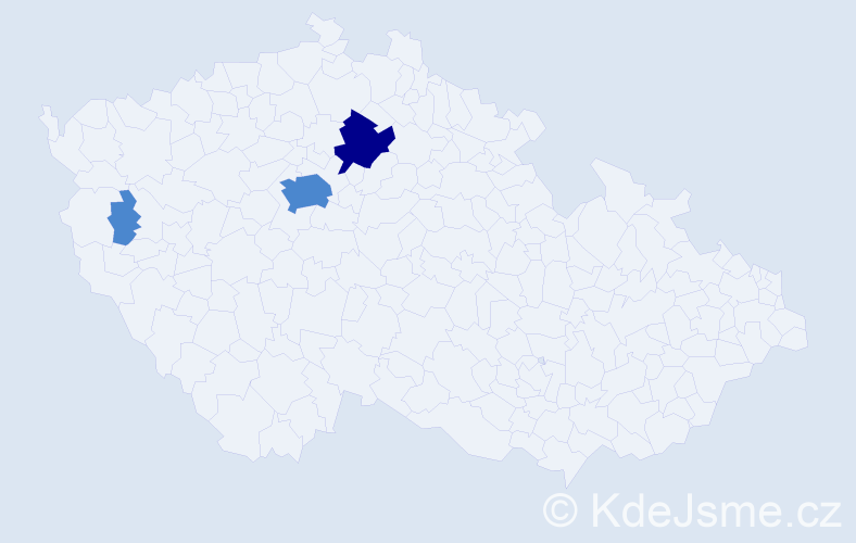 Příjmení: 'Hellwig', počet výskytů 5 v celé ČR