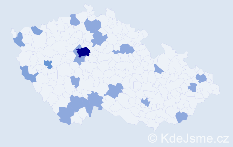 Příjmení: '"Pham Hong"', počet výskytů 33 v celé ČR