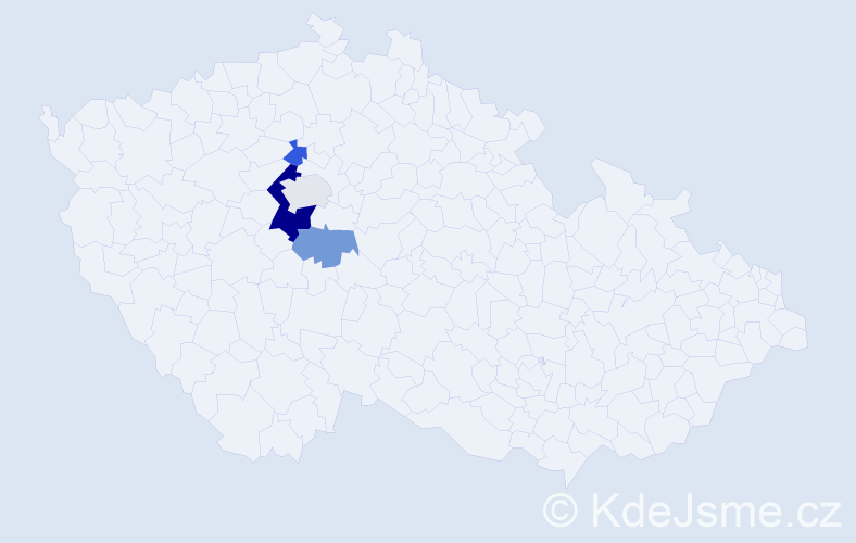 Příjmení: 'Polinec', počet výskytů 8 v celé ČR