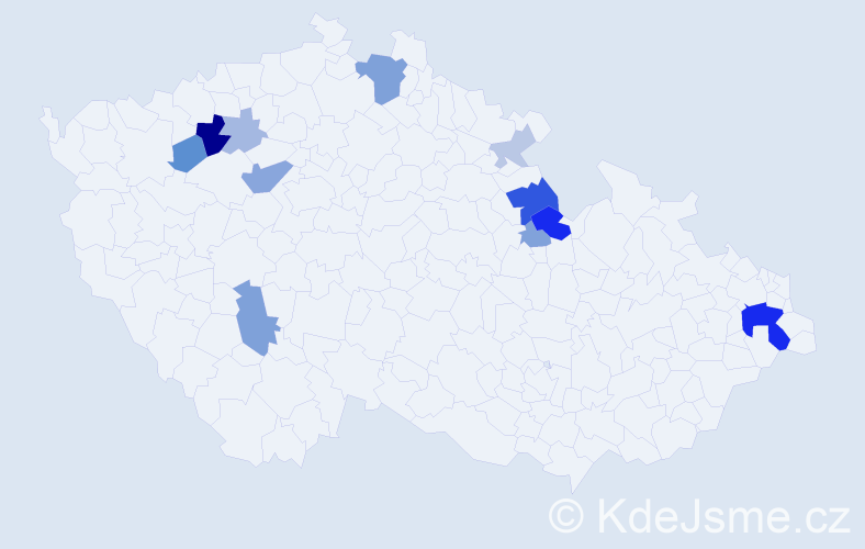 Příjmení: 'Peceková', počet výskytů 32 v celé ČR