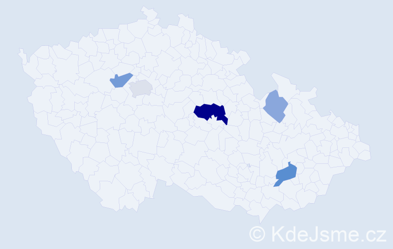 Příjmení: 'Niščák', počet výskytů 12 v celé ČR