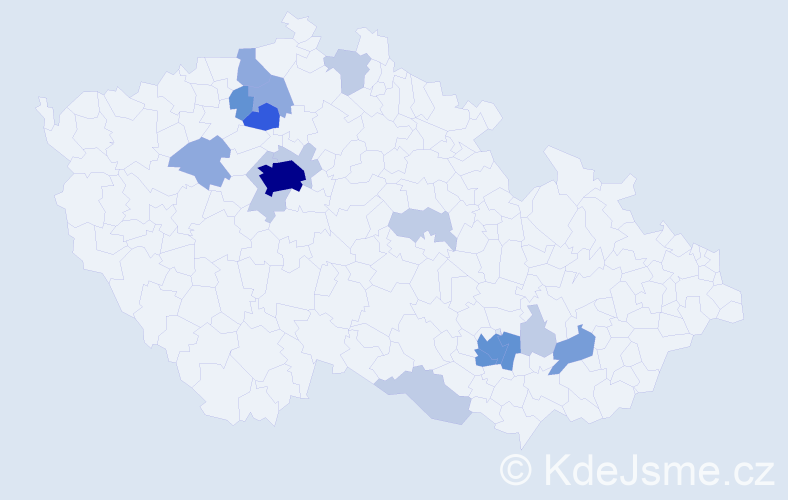 Příjmení: 'Štor', počet výskytů 43 v celé ČR
