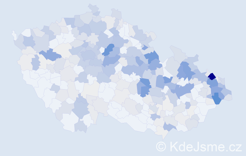 Příjmení: 'Dudek', počet výskytů 1359 v celé ČR