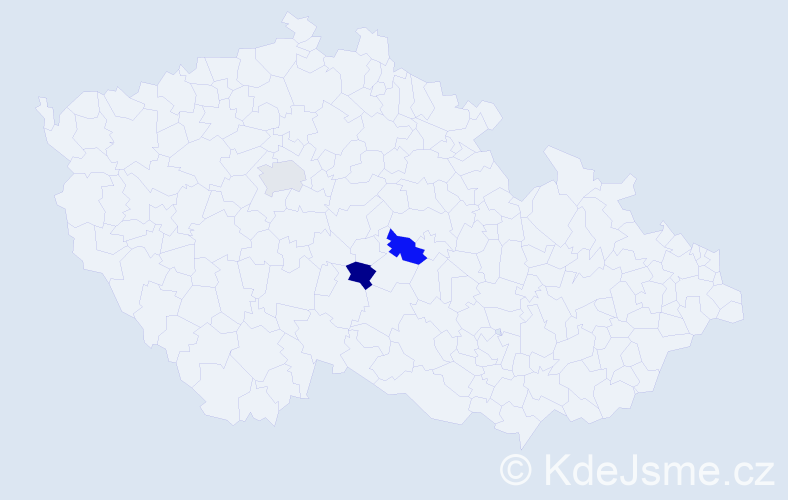 Příjmení: 'Kutskir', počet výskytů 3 v celé ČR