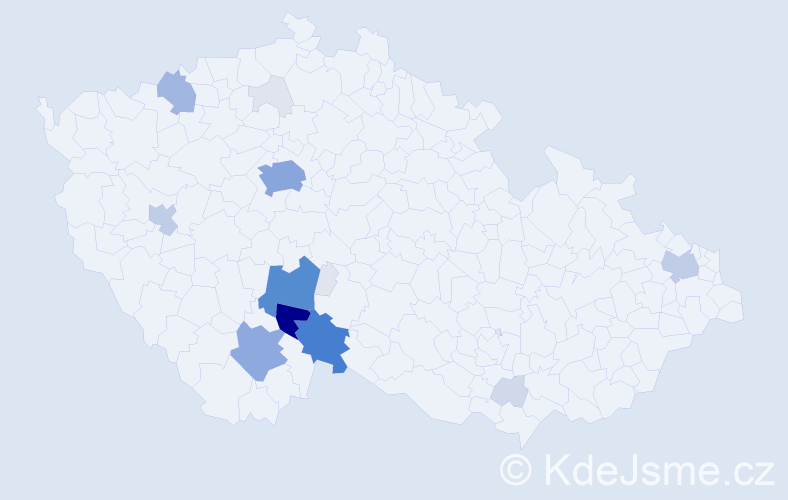 Příjmení: 'Drs', počet výskytů 89 v celé ČR