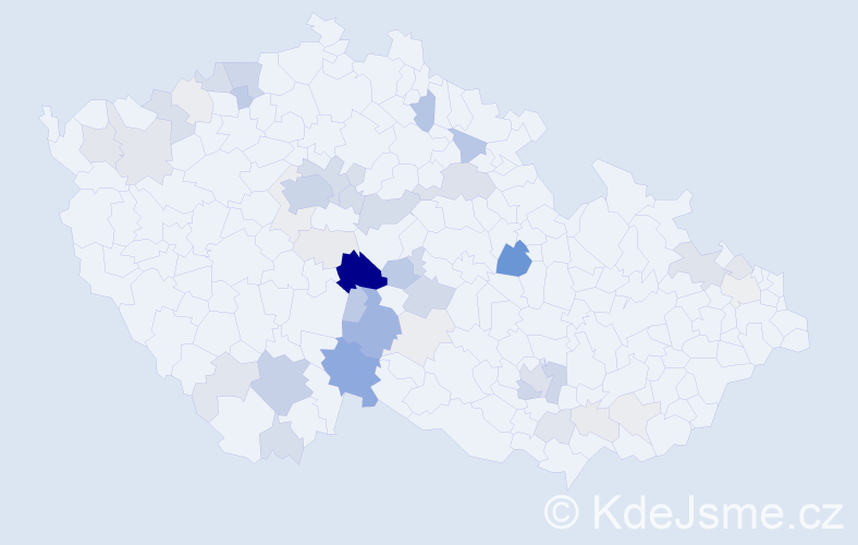 Příjmení: 'Vopálka', počet výskytů 175 v celé ČR