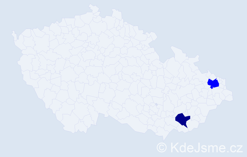Příjmení: 'Demhasaj', počet výskytů 3 v celé ČR
