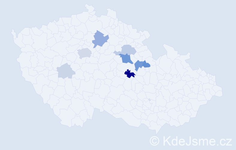 Příjmení: 'Bartaloš', počet výskytů 28 v celé ČR