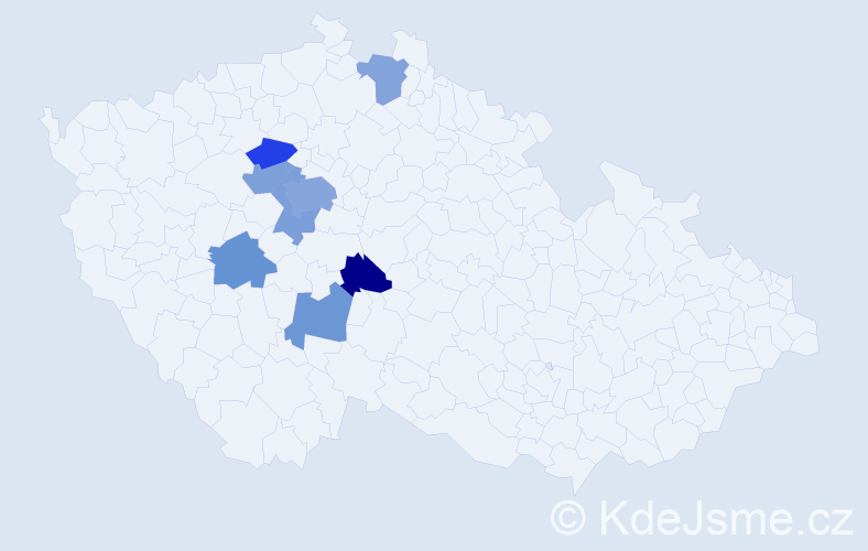 Příjmení: 'Böswart', počet výskytů 13 v celé ČR