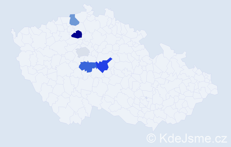 Příjmení: 'Kokyrch', počet výskytů 5 v celé ČR