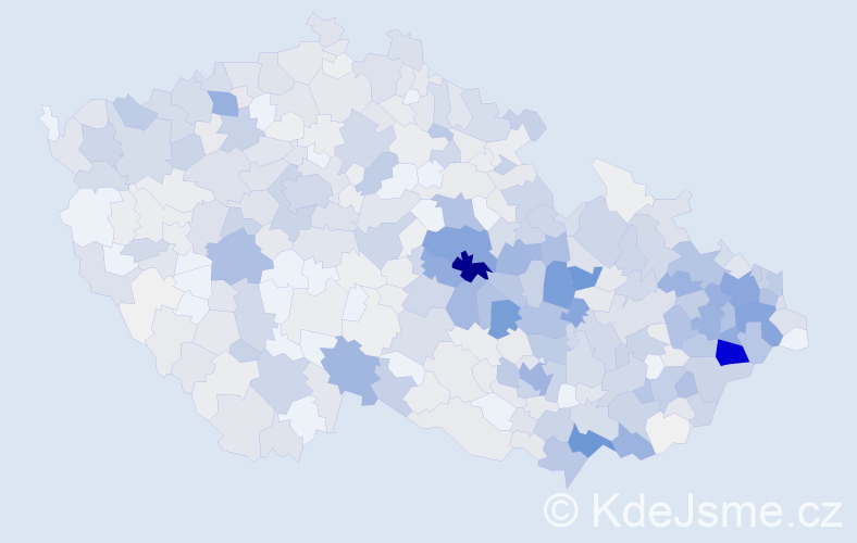 Příjmení: 'Vašková', počet výskytů 2803 v celé ČR